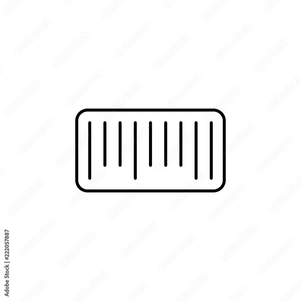 Poster bar code icon. element of commerce icon for mobile concept and web apps. thin line bar code icon can