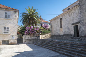 Blato town on Korcula island, Croatia