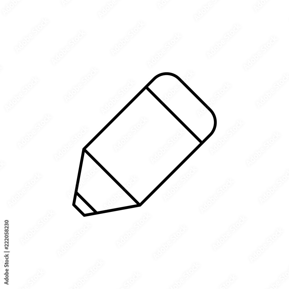 Poster pencil icon. element of education for mobile concept and web apps icon. thin line icon for website d