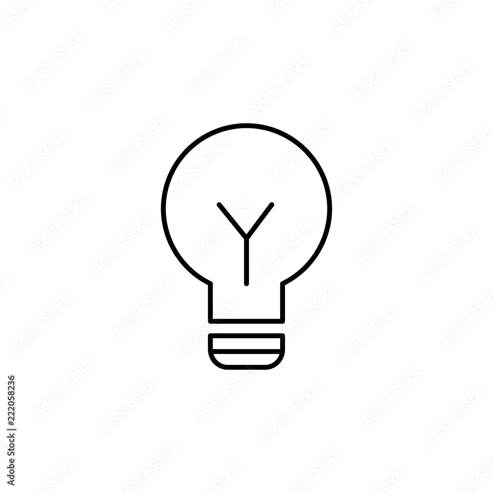 Poster lamp icon. element of education for mobile concept and web apps icon. thin line icon for website des