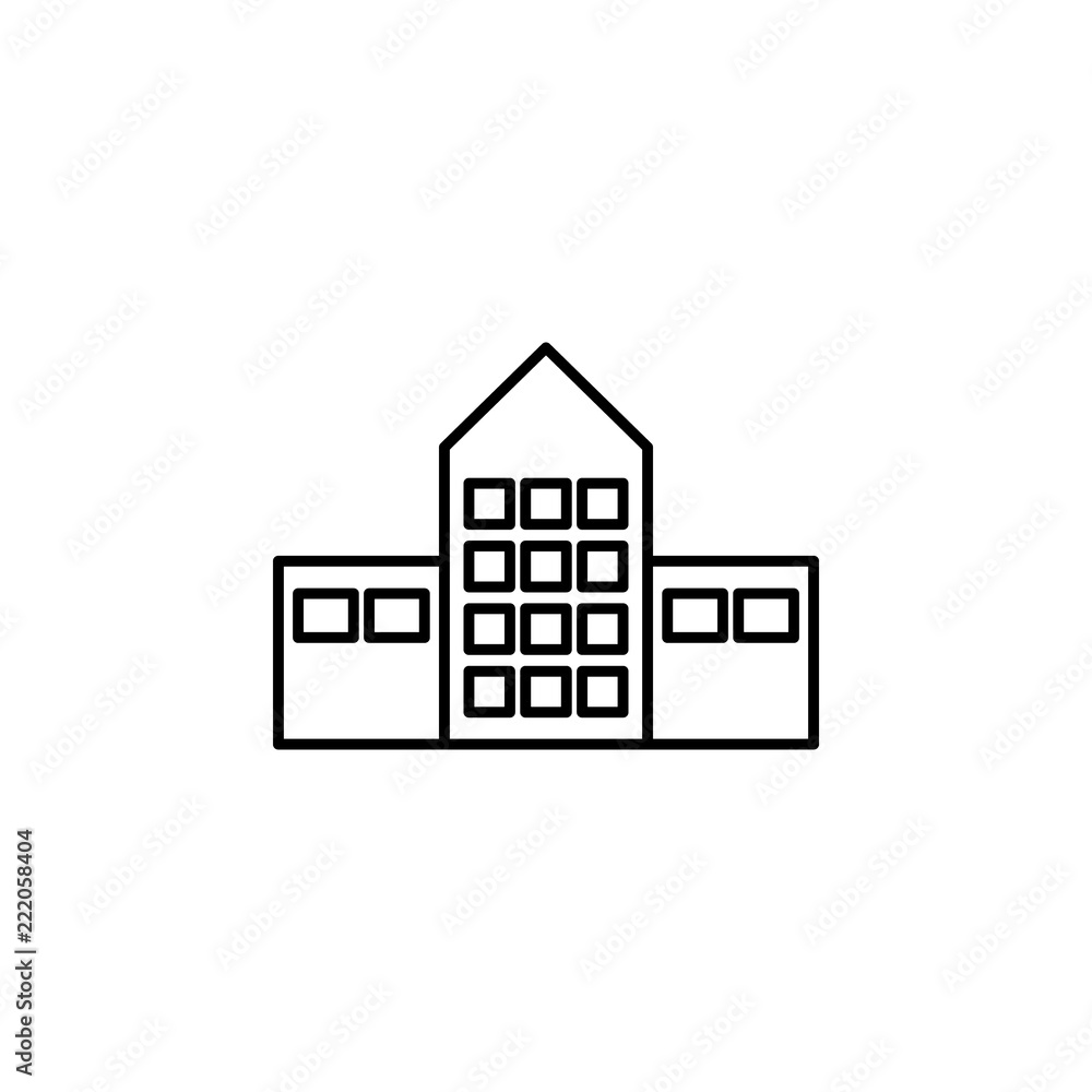 Poster school icon. element of education for mobile concept and web apps icon. thin line icon for website d