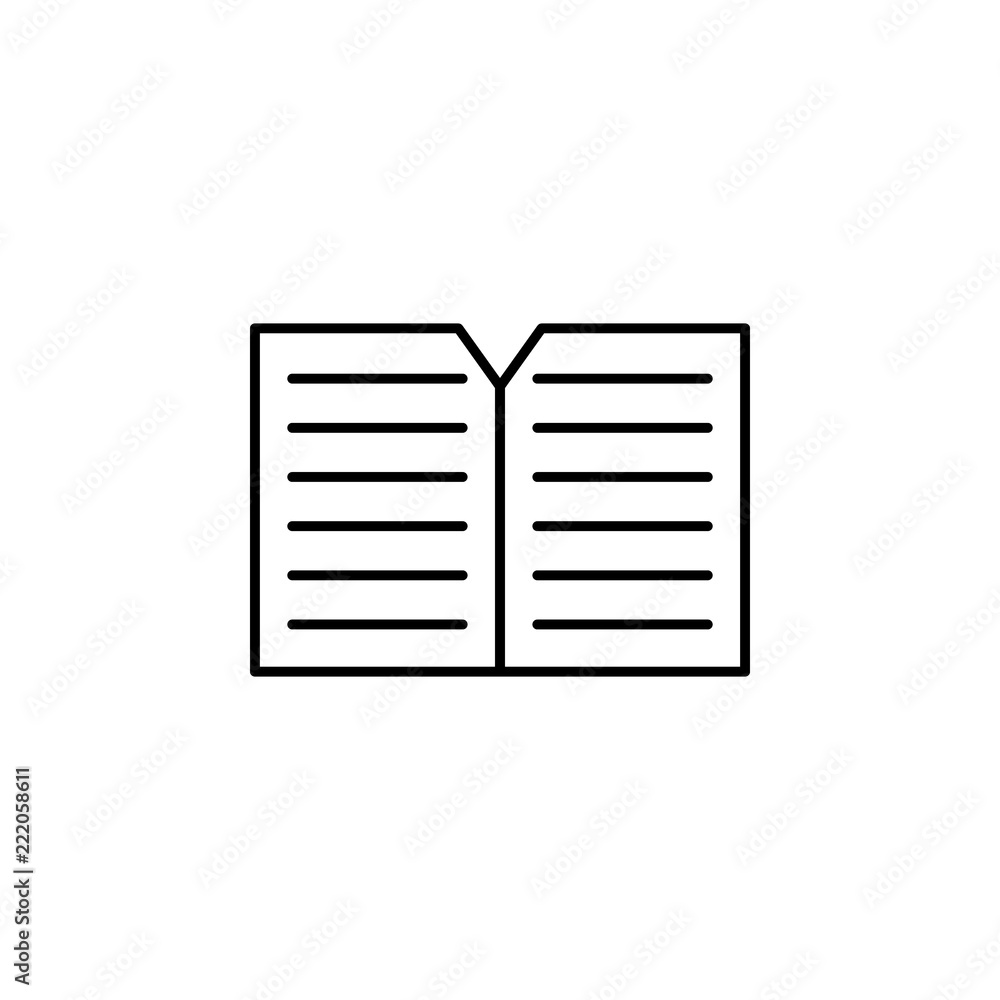 Poster draft icon. element of education for mobile concept and web apps icon. thin line icon for website de