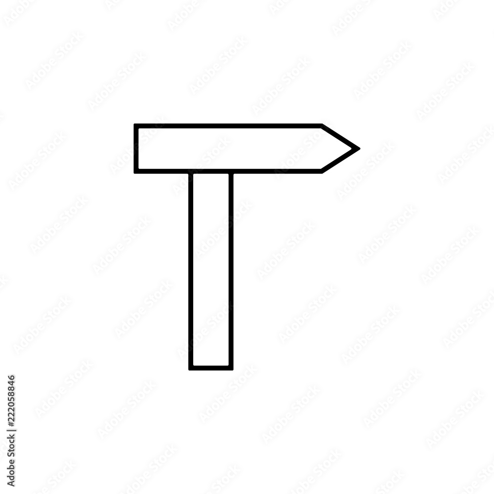 Poster direction icon. element of finance for mobile concept and web apps icon. thin line icon for website 