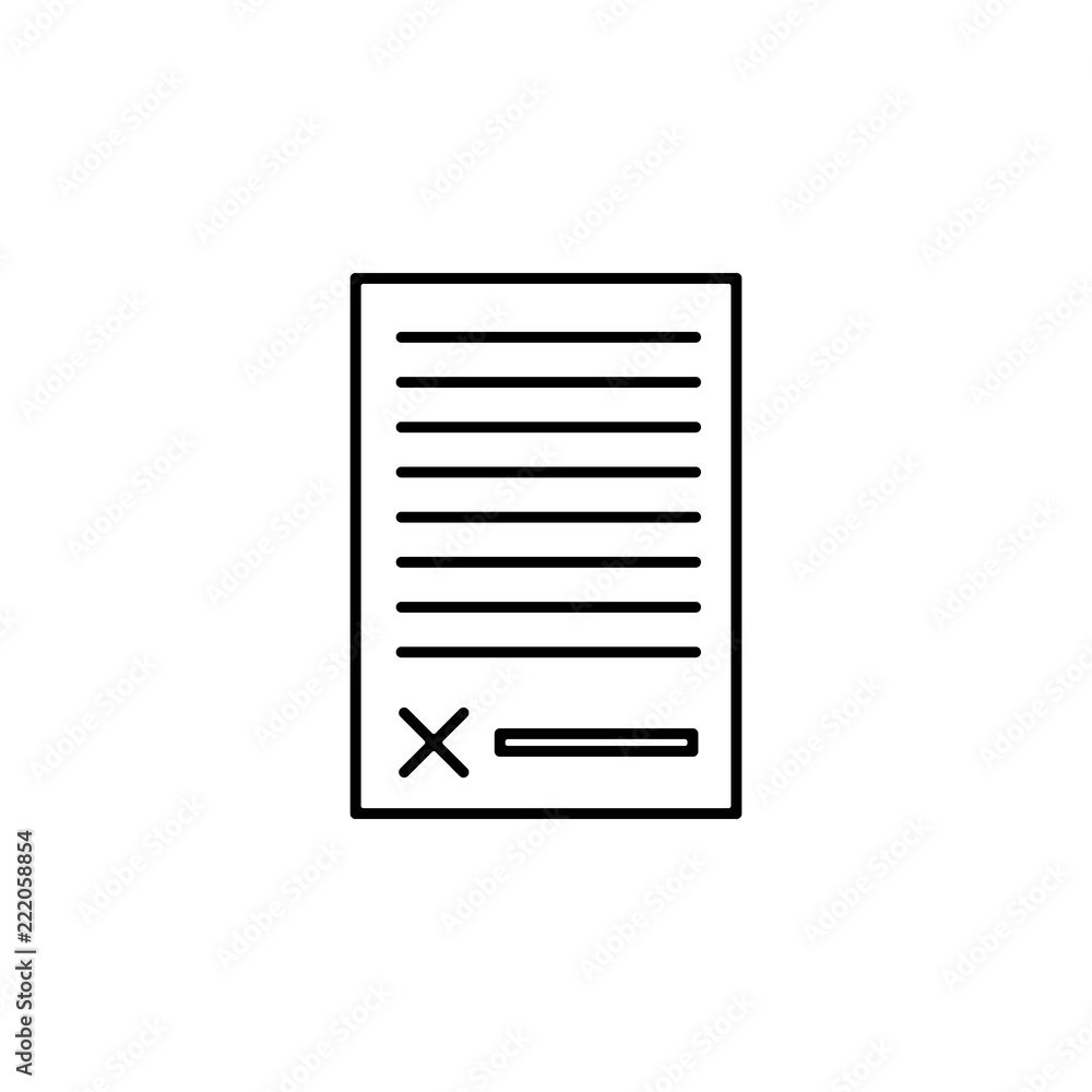 Poster report icon. element of finance for mobile concept and web apps icon. thin line icon for website des