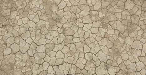 Dry soil and cracked earth background texture.