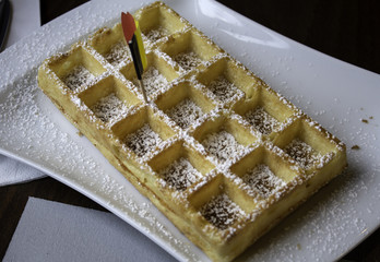 Sweet Belgian waffle