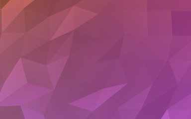 Abstract triangle geometrical pink background. Geometric origami style with gradient. 3D illustration