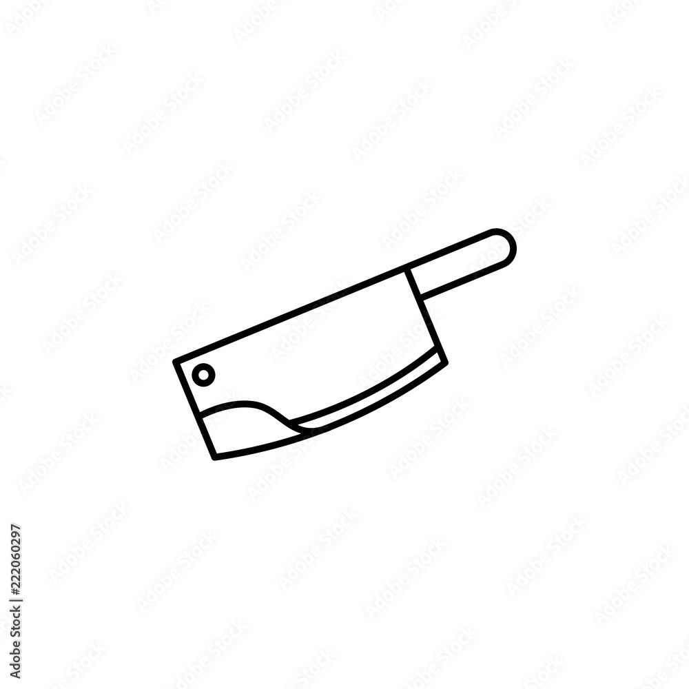 Poster knife icon. element of halloween for mobile concept and web apps icon. thin line icon for website de