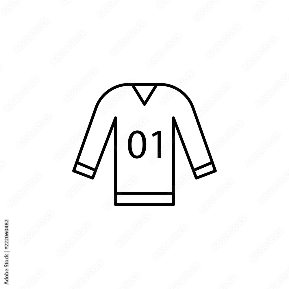Poster the form icon. element of hockey icon for mobile concept and web apps. thin line the form icon can b