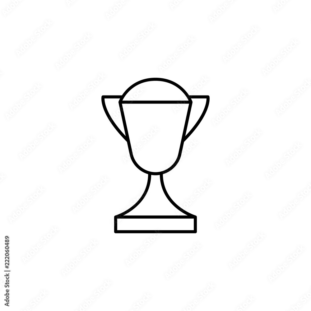 Poster cup icon. element of hockey icon for mobile concept and web apps. thin line cup icon can be used for
