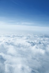 Fototapeta na wymiar Aerial View of Clouds and Sky
