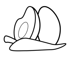 Avocados and chilli in black and white