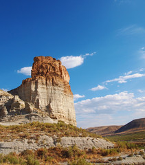 Butte In The Red Desert in Wyoming