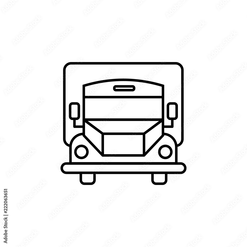 Poster delivery icon. element of global logistics icon for mobile concept and web apps. thin line delivery 