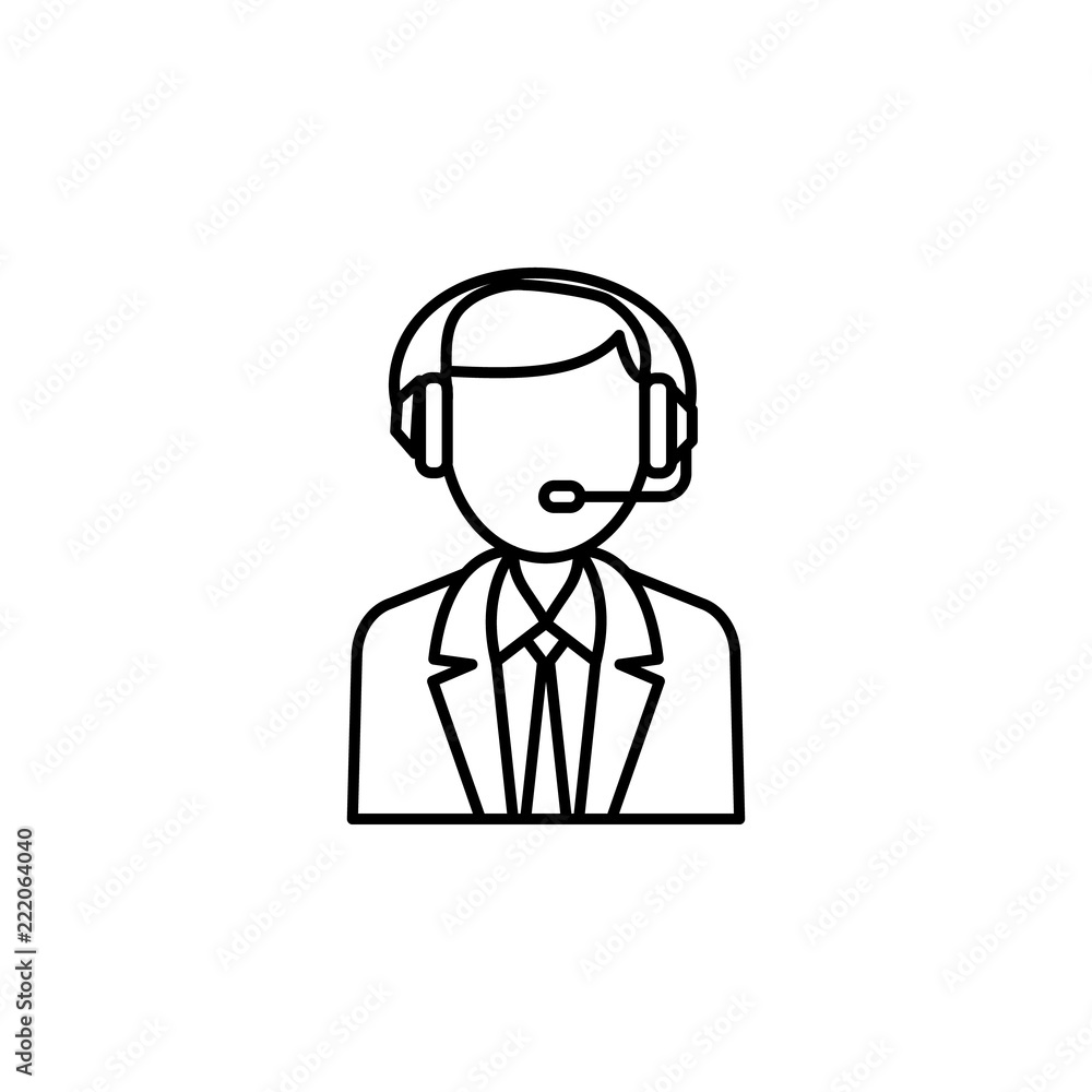 Poster reception icon. element of global logistics icon for mobile concept and web apps. thin line receptio