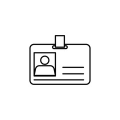 Id card icon. Element of global logistics icon for mobile concept and web apps. Thin line Id card icon can be used for web and mobile