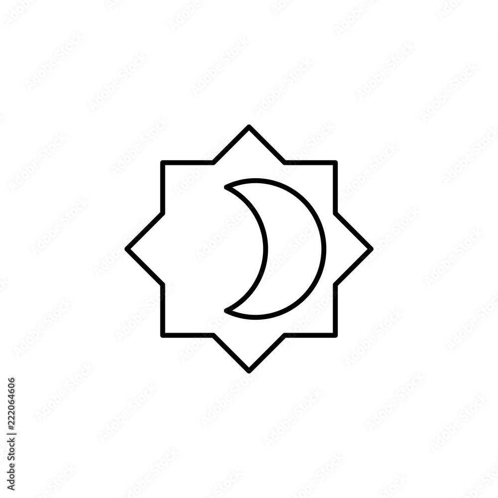 Poster brightness sign icon. element of image sign for mobile concept and web apps illustration. thin line 