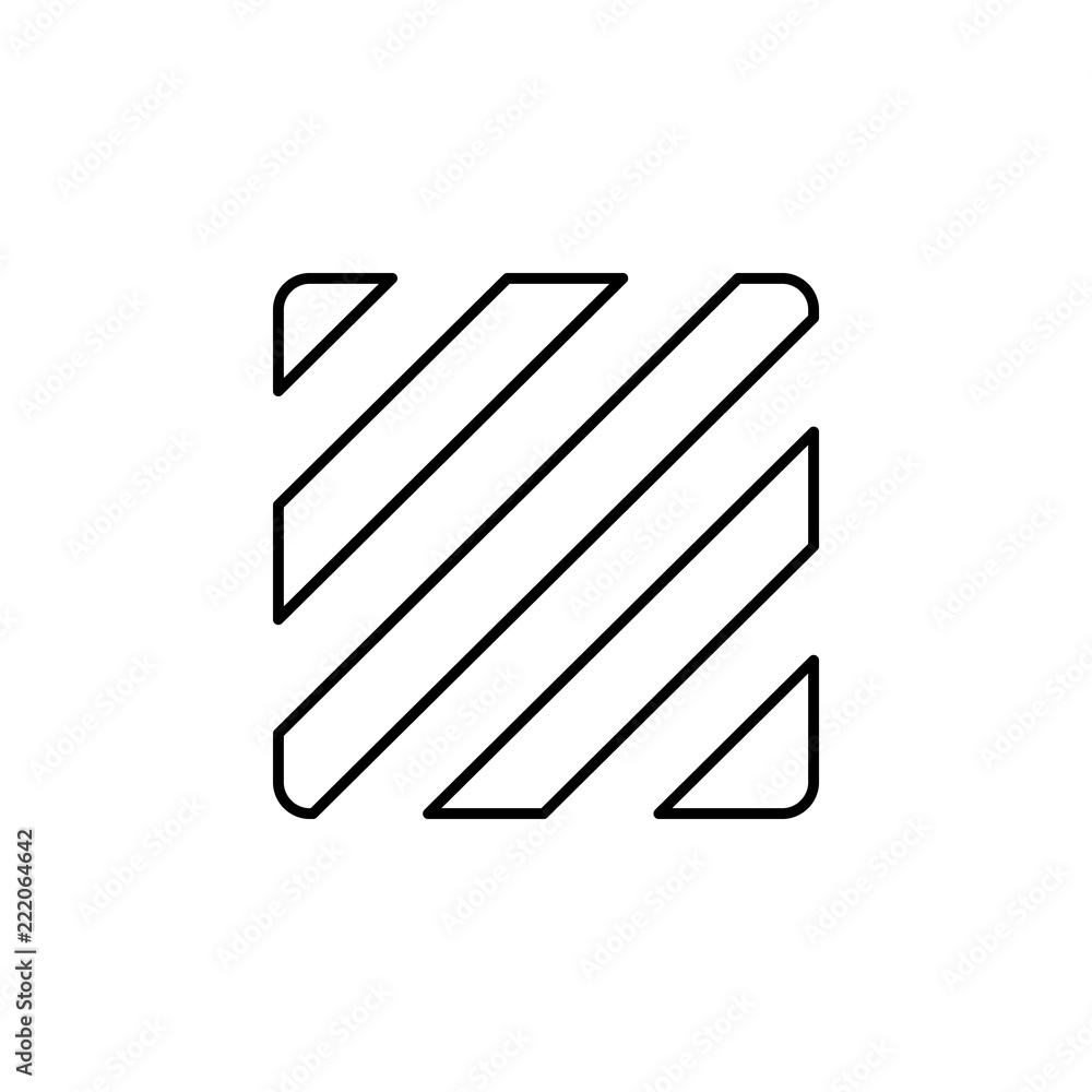 Poster lines sign icon. element of image sign for mobile concept and web apps illustration. thin line icon 