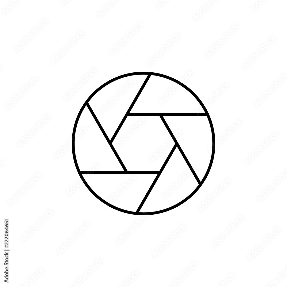 Poster lens sign icon. element of image sign for mobile concept and web apps illustration. thin line icon f