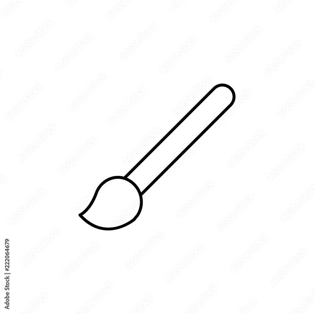 Poster brush sign icon. element of image sign for mobile concept and web apps illustration. thin line icon 