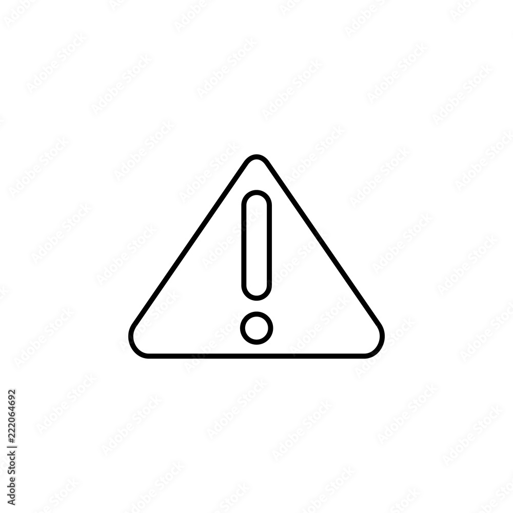 Poster danger. element of construction icon for mobile concept and web apps. thin line danger can be used f
