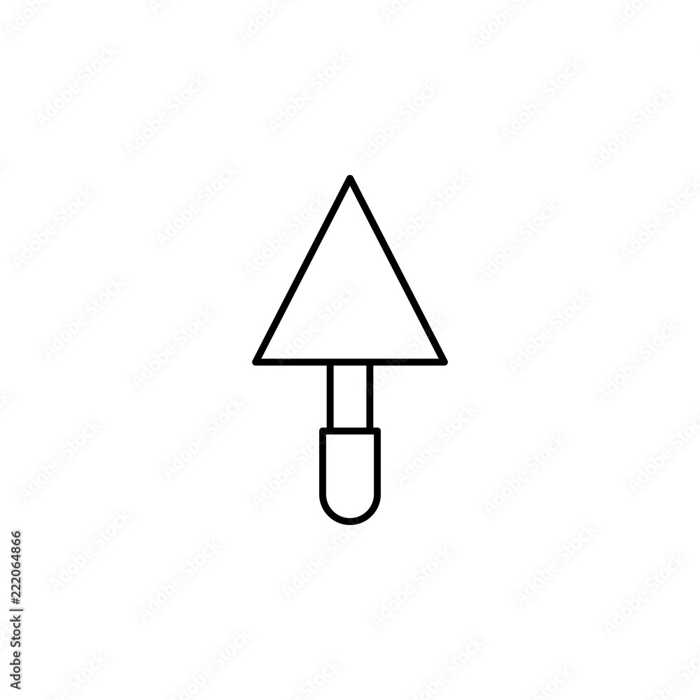 Aufkleber scraper. element of construction icon for mobile concept and web apps. thin line scraper can be used