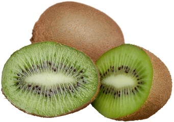 Fresh and Ripe Kiwifruit - Isolated