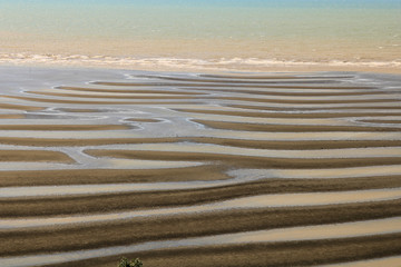 干潮時の宇土市の美しい海岸
