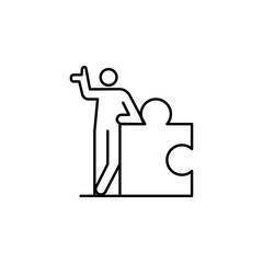 community icon. Element of conceptual figures icon for mobile concept and web apps. Thin line community icon can be used for web and mobile