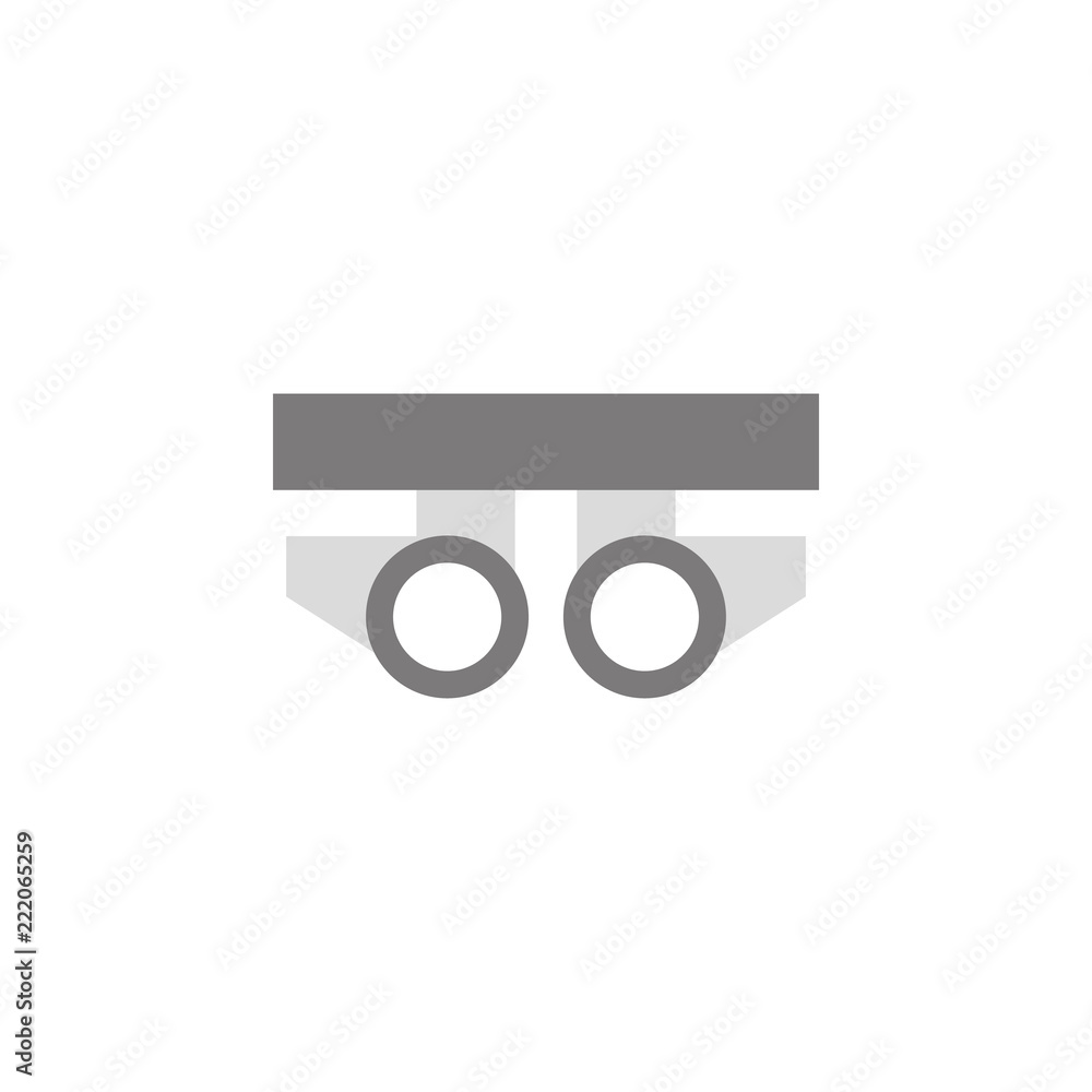 Poster testing glasses illustration. element of optometry icon for mobile concept and web apps. colored tes