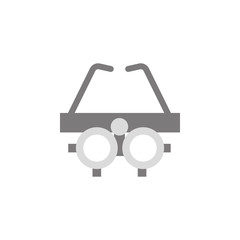 testing glasses illustration. Element of optometry icon for mobile concept and web apps. Colored testing glasses illustration can be used for web and mobile