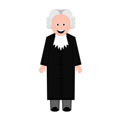 Isolated male judge icon