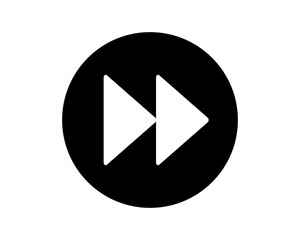 circle play button icon black silhouette icon sign symbol logo vector image direction arrow