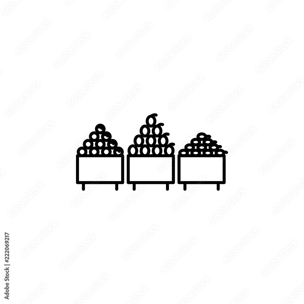 Poster department of fruit outline icon. element of shopping icon for mobile concept and web apps. thin lin