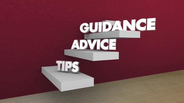 Tips Advice Guidance Wisdom Knowledge Steps Stages 3d Animation