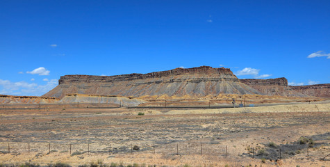 Red rock mountains near Arches national park, Utah