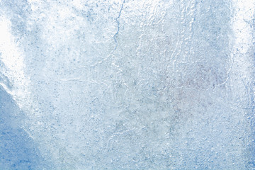 The texture of the ice. The frozen water.Winter background    