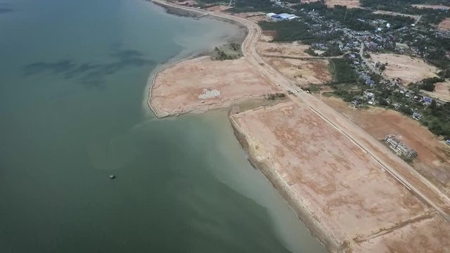 Reclamation is one way to expand land to be utilized. The development process will damage the environment such as sedimentation.