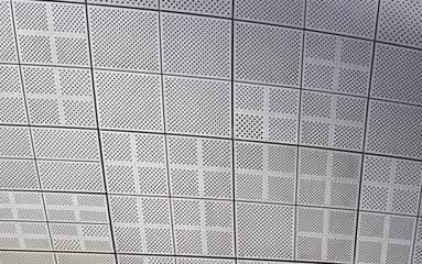 Abstract architectural detail of Gray modern building close-up texture, background