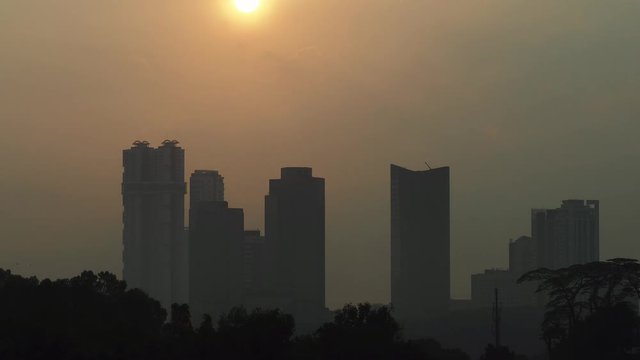 Sunrise timelapse in Johor Bahru, Johore, Malaysia