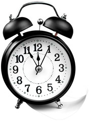 Alarm Clock with Note - Isolated