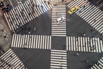 The intersection in Tokyo, Night day