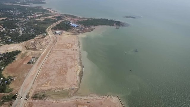 Reclamation is one way to expand land to be utilized. The development process will damage the environment such as sedimentation.