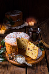 a delicious genuine Italian mum Christmas panettone