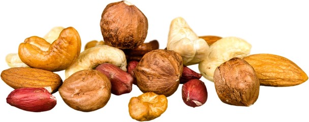 Various Nuts Mixed - Isolated