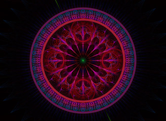 Abstract fractal patterns and shapes. Fractal texture. The colors in the series, Fancy paint. Background consists of fractal color texture.