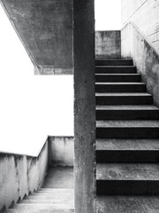 Staircase cement wall Stair step Architecture details abstract background