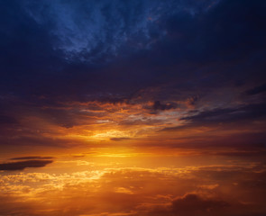 Sunset photo . light about the sky .  landscape at sunset . 