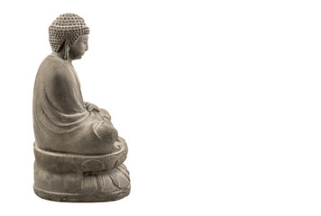 Grey stone buddha