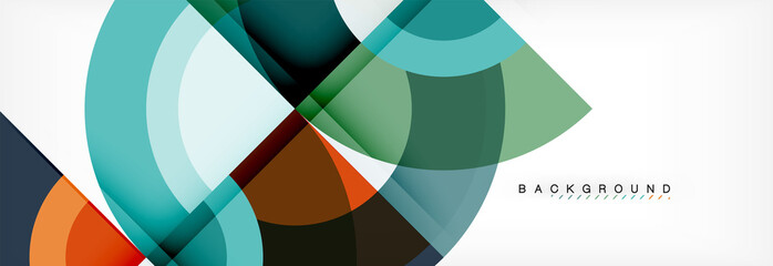 Obraz premium Vector circular geometric abstract background